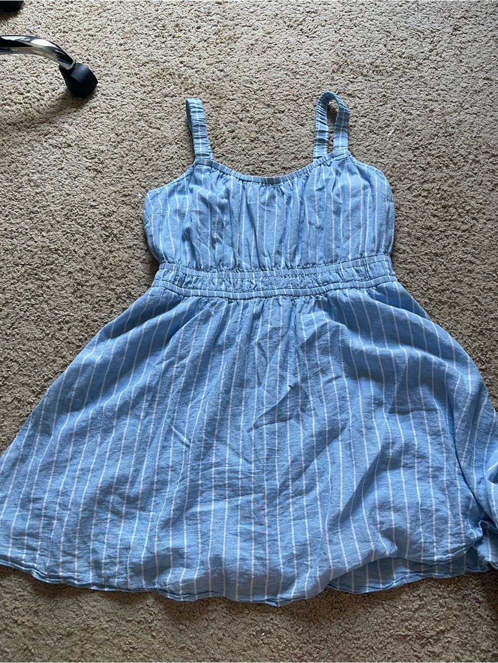 Lane Bryant Blue & White Striped Fit & Flare Sundress Size 14
